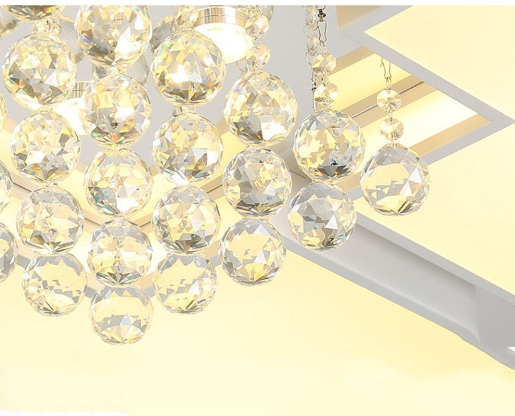 36W Living Room Simple Modern LED Ceiling Lamp Crystal Light, 3-Color Dimming, 50 x 50cm