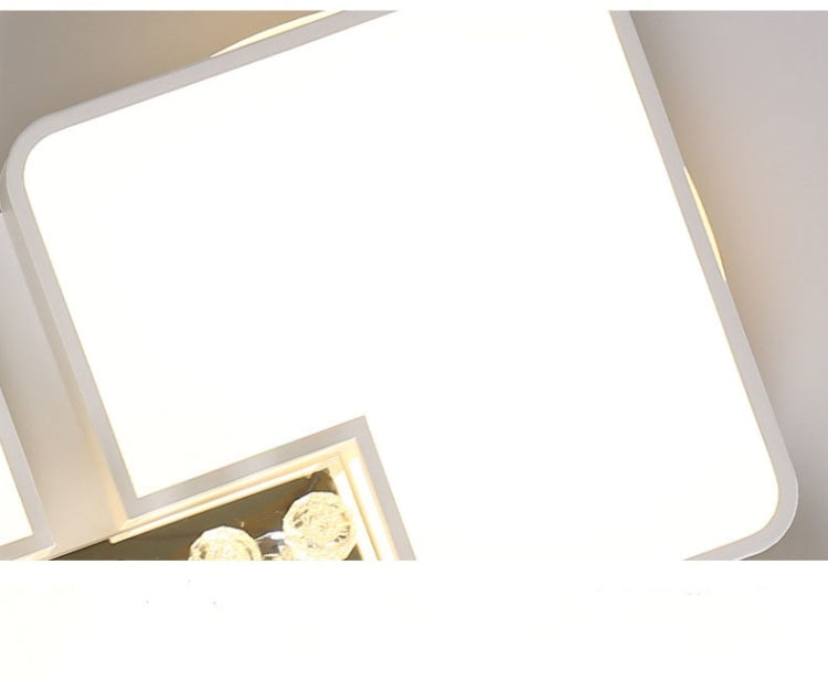 40W Living Room Simple Modern LED Ceiling Lamp Crystal Light, Stepless Dimming, 60 x 60cm