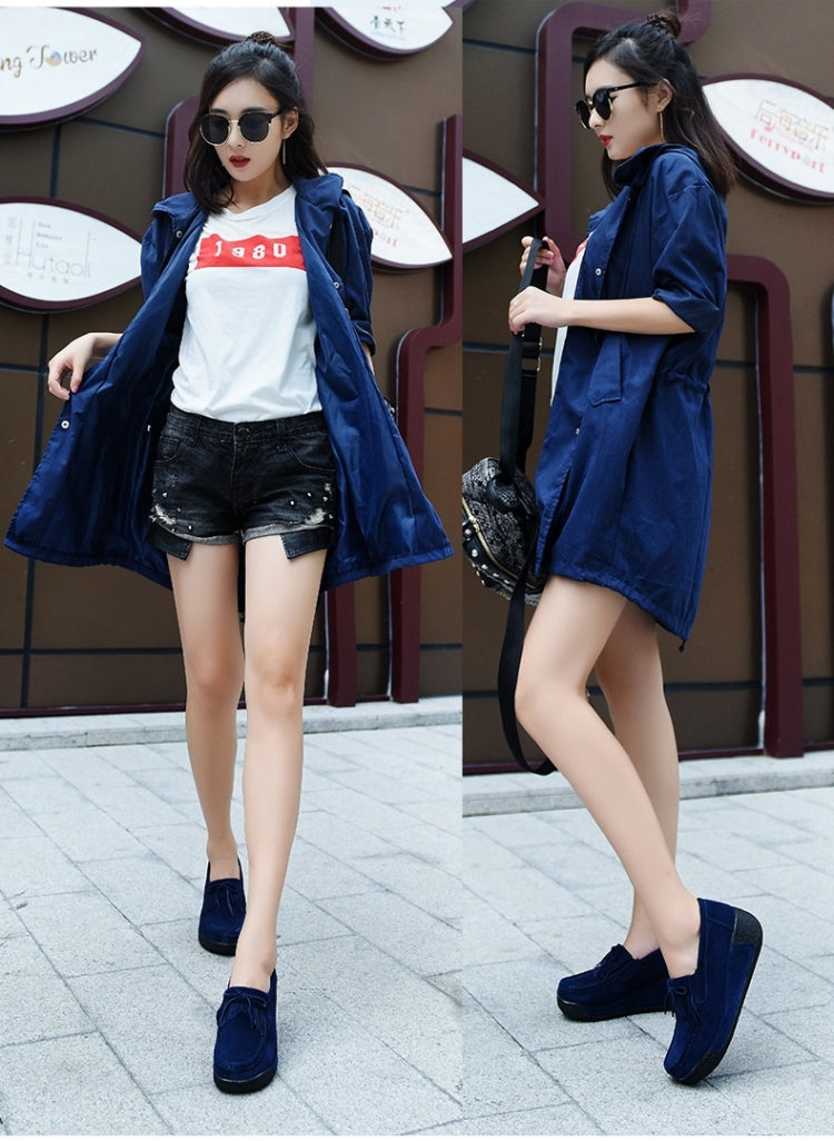 Wedge Muffin Bottom Tassel Suede Casual Shoes for Women