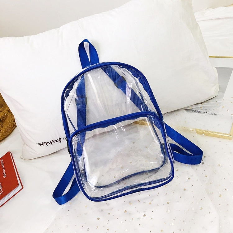 Transparent PVC Multi-function Double-shoulder Bag Casual Shool Backpack Bag