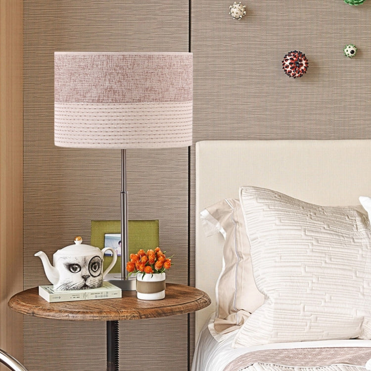 YWXLight Bedroom Fabric Table Lamp Decoration Lamp Hotel Bedside Eye Protection LED Table Lamp Modern Minimalist Lighting