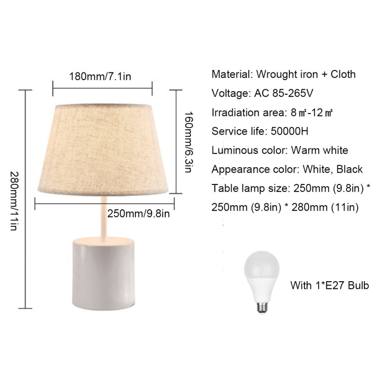 YWXLight Fabric Table Lamp Bedroom Bedside Lamp Children's Room Dimmable Creative Lighthouse Style Decorative Lights