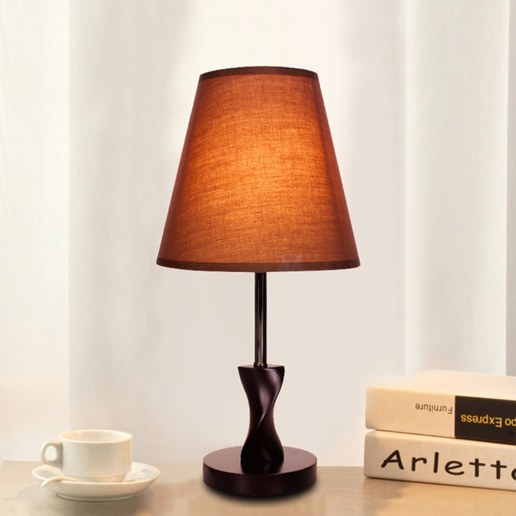 YWXLight Dimming Remote Control Decorative Table Lamp Modern Minimalist Solid Wood Fabric Table Lamp Bedroom Bedside Night Light
