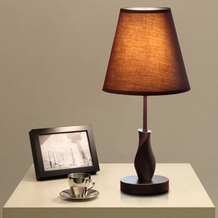 YWXLight Dimming Remote Control Decorative Table Lamp Modern Minimalist Solid Wood Fabric Table Lamp Bedroom Bedside Night Light