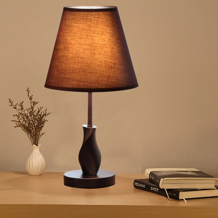 YWXLight Dimming Remote Control Decorative Table Lamp Modern Minimalist Solid Wood Fabric Table Lamp Bedroom Bedside Night Light
