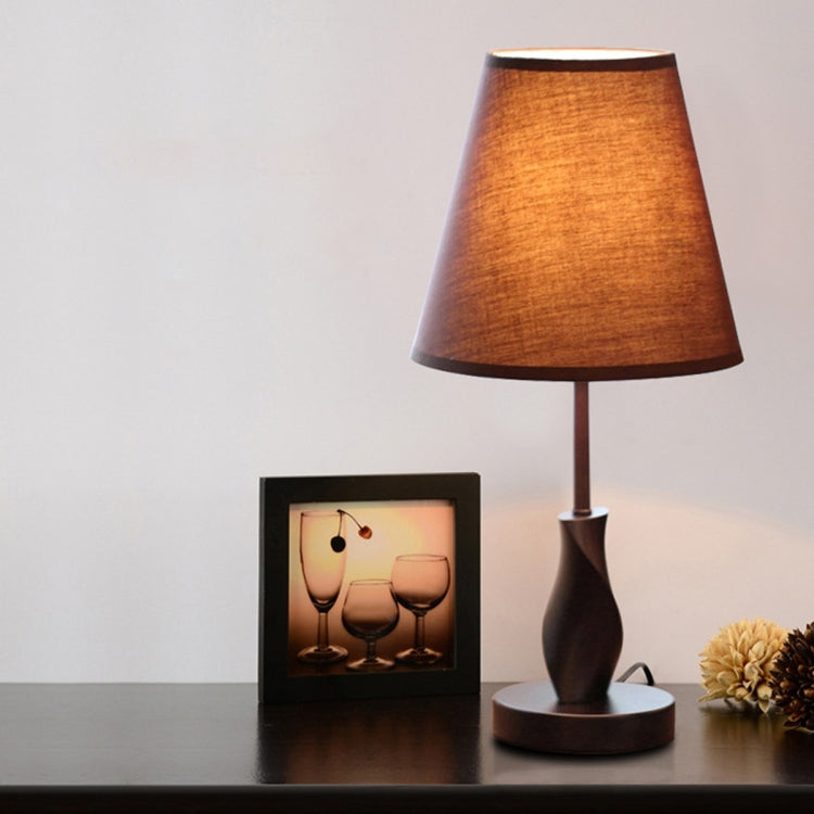 YWXLight Dimming Remote Control Decorative Table Lamp Modern Minimalist Solid Wood Fabric Table Lamp Bedroom Bedside Night Light