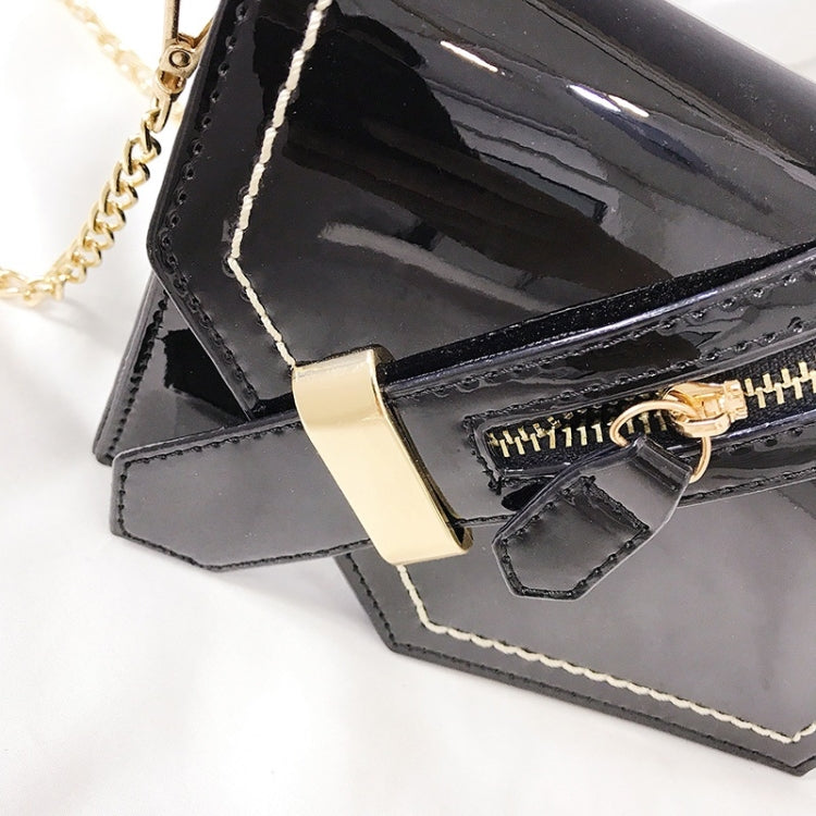 Zipper Magnetic Buckle Coating PU Leather Chain Single Shoulder Bag Ladies Handbag Messenger Bag