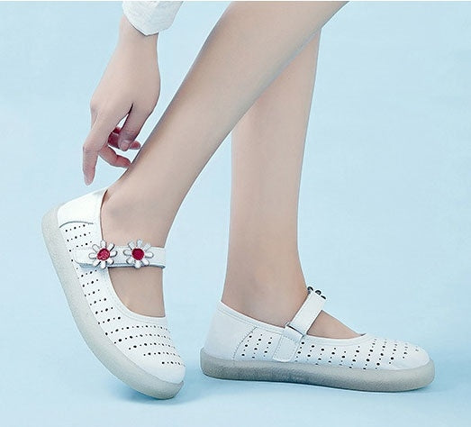 Simple Non-slip Wear-resistant Flower Student Shoes Women Sandals