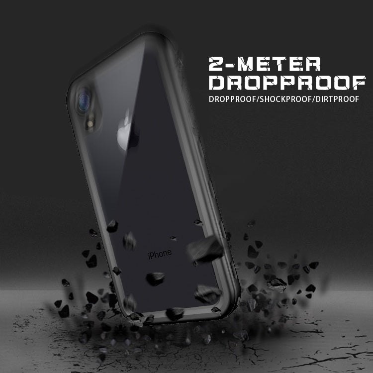 For iPhone XR 2m Waterproof Snowproof 2m Shockproof Dustproof PC+Silicone Case