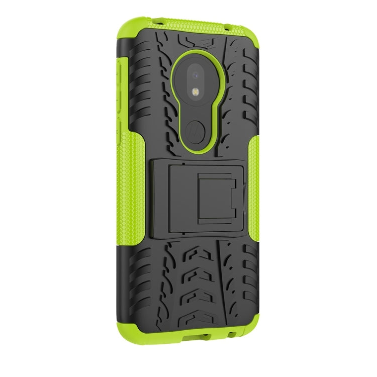 Tire Texture TPU+PC Shockproof Case for Motorola Moto G7 Play, with Holder