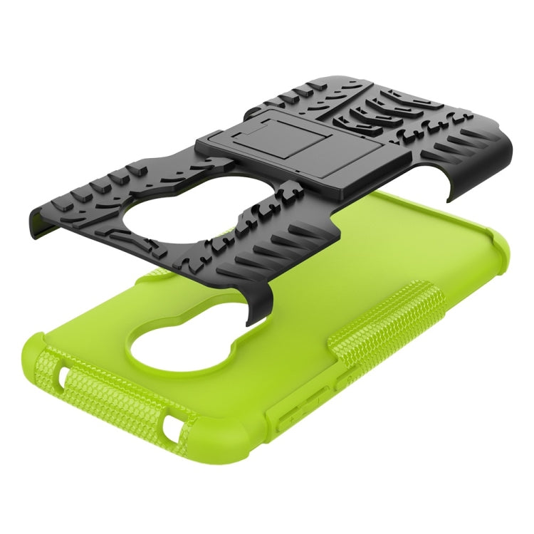 Tire Texture TPU+PC Shockproof Case for Motorola Moto G7 Play, with Holder