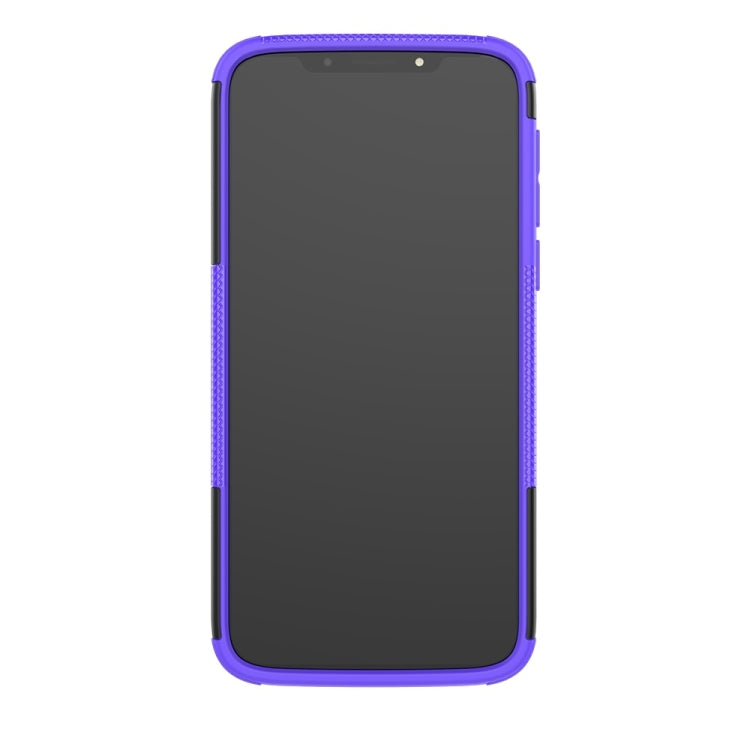 Tire Texture TPU+PC Shockproof Case for Motorola Moto G7 Play, with Holder