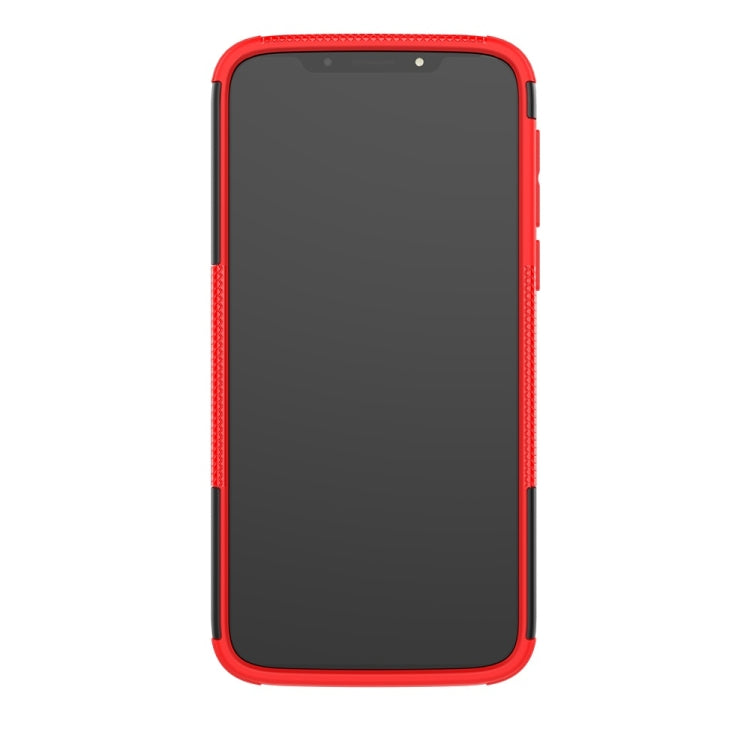 Tire Texture TPU+PC Shockproof Case for Motorola Moto G7 Play, with Holder