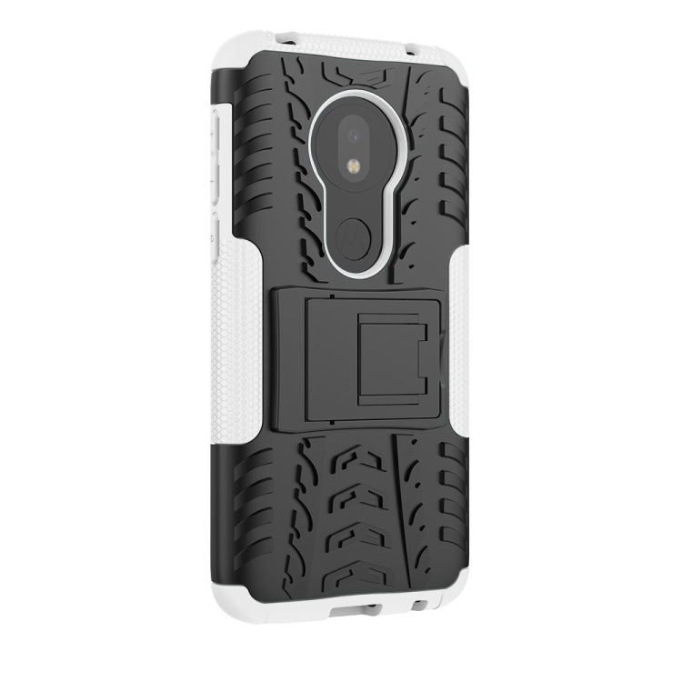 Tire Texture TPU+PC Shockproof Case for Motorola Moto G7 Play, with Holder