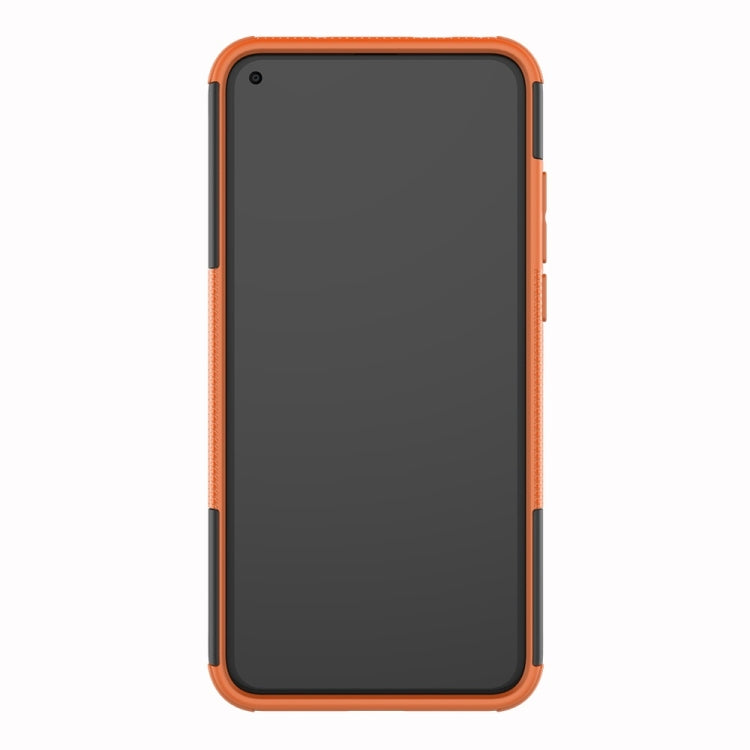 Tire Texture TPU+PC Shockproof Phone Case for Huawei Honor V20, with Holder