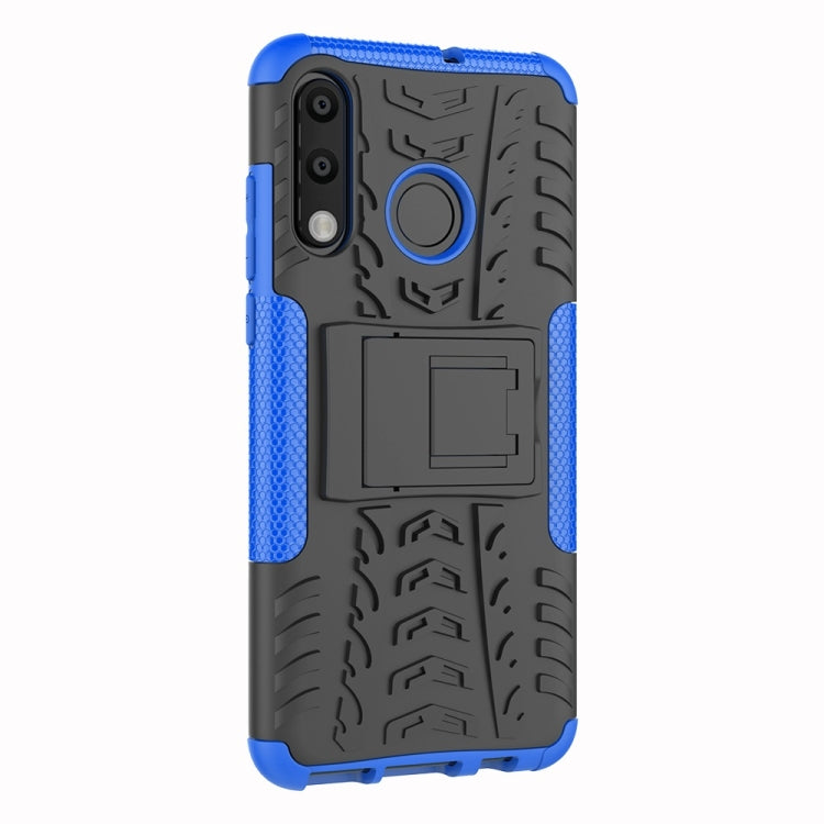 Tire Texture TPU+PC Shockproof Phone Case for Huawei P30 Lite / Nova 4e, with Holder
