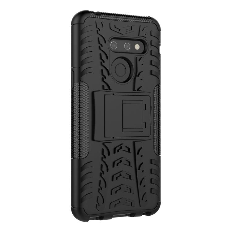 Tire Texture TPU+PC Shockproof Phone Case for LG G8 ThinQ, with Holder