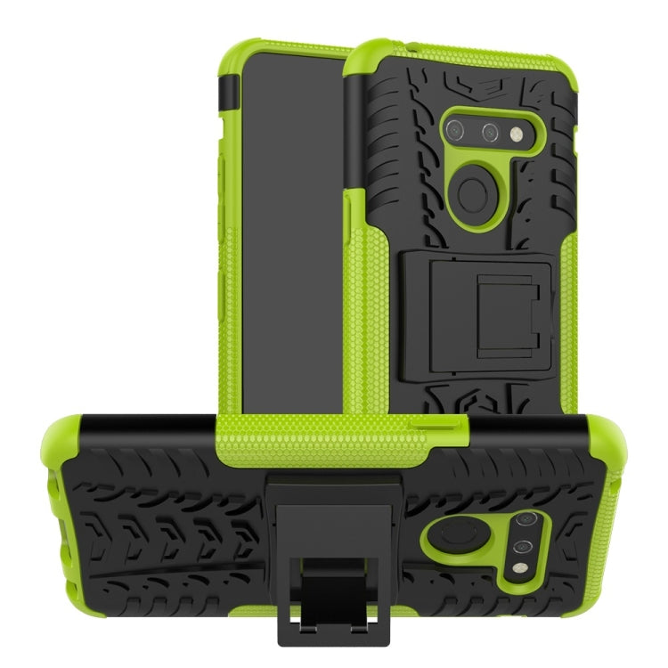 Tire Texture TPU+PC Shockproof Phone Case for LG G8 ThinQ, with Holder