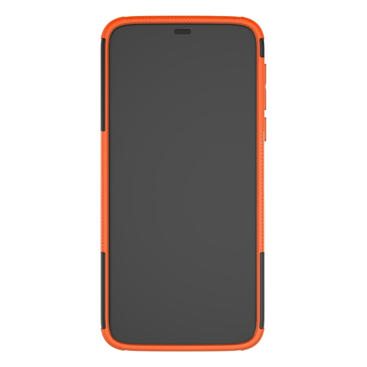 Tire Texture TPU+PC Shockproof Phone Case for Motorola Moto G7 Power, with Holder