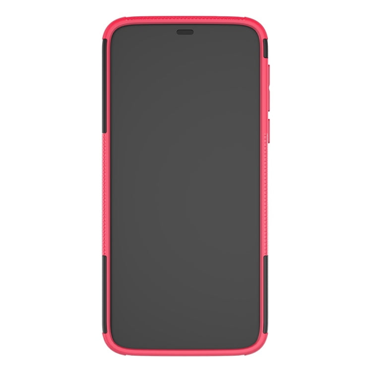 Tire Texture TPU+PC Shockproof Phone Case for Motorola Moto G7 Power, with Holder