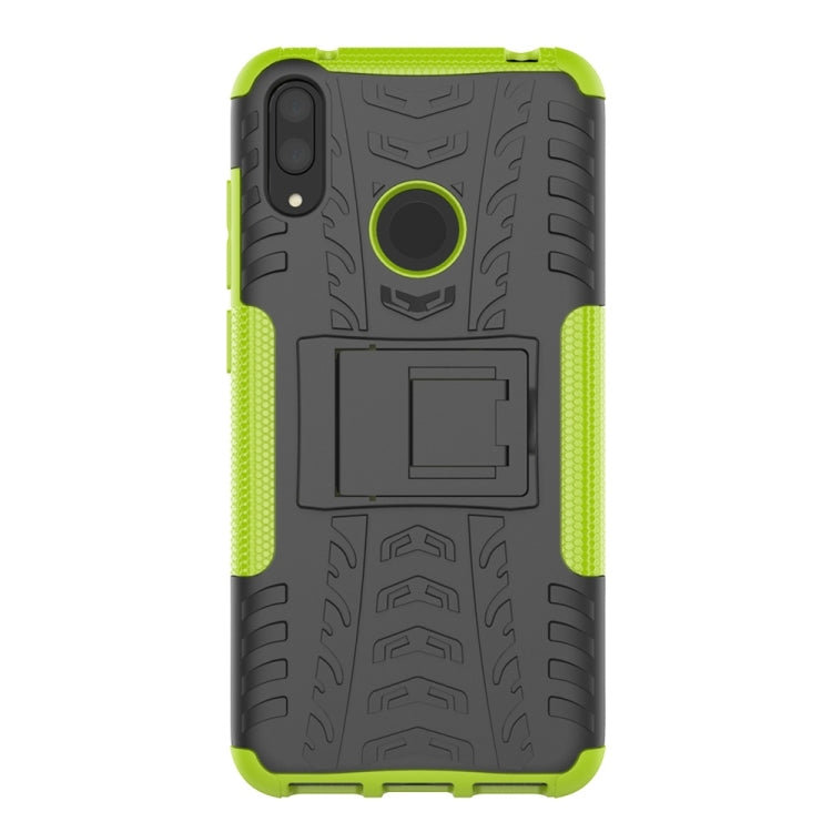 Tire Texture TPU+PC Shockproof Case for Huawei Y7 Pro 2019 / Enjoy 9, with Holder