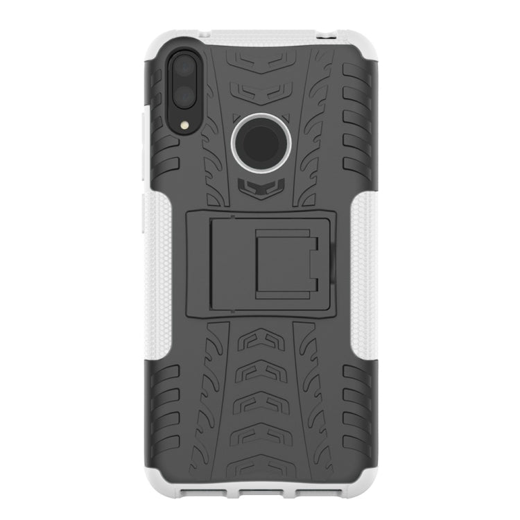 Tire Texture TPU+PC Shockproof Case for Huawei Y7 Pro 2019 / Enjoy 9, with Holder
