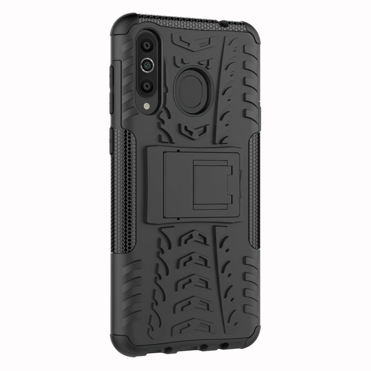 Tire Texture TPU+PC Shockproof Case for Galaxy A8s, with Holder