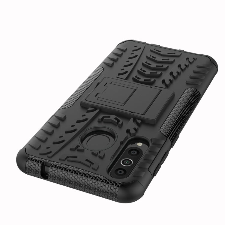 Tire Texture TPU+PC Shockproof Case for Galaxy A8s, with Holder