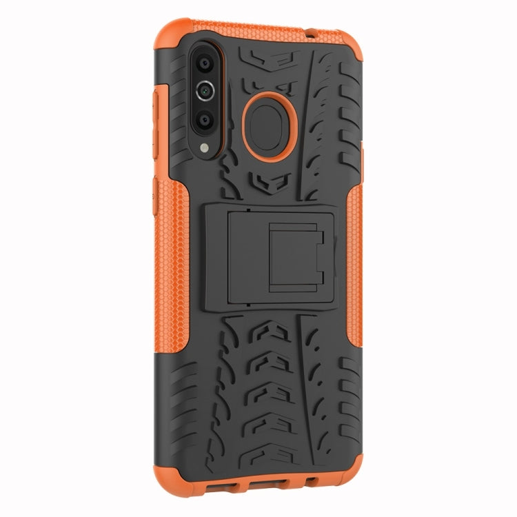 Tire Texture TPU+PC Shockproof Case for Galaxy A8s, with Holder