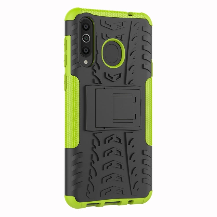 Tire Texture TPU+PC Shockproof Case for Galaxy A8s, with Holder