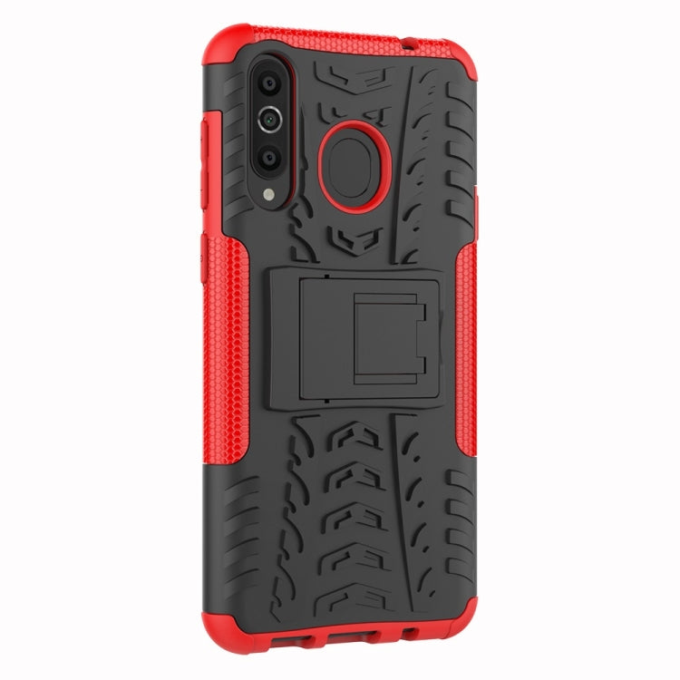 Tire Texture TPU+PC Shockproof Case for Galaxy A8s, with Holder