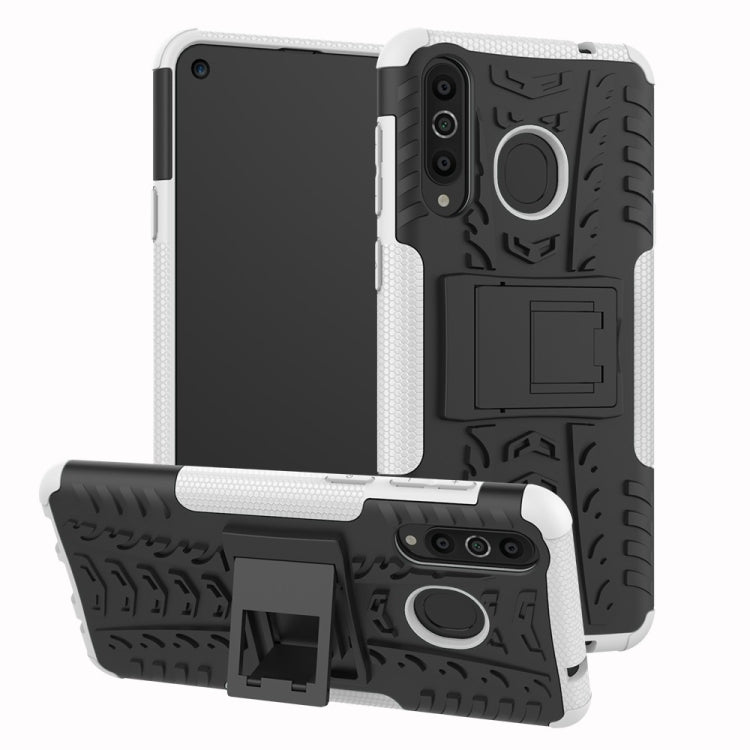 Tire Texture TPU+PC Shockproof Case for Galaxy A8s, with Holder