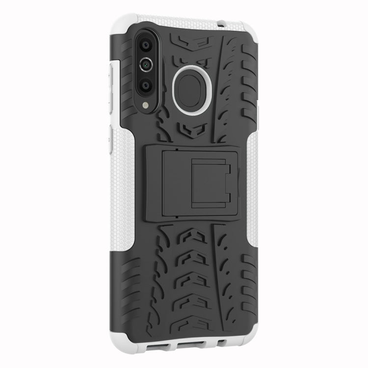 Tire Texture TPU+PC Shockproof Case for Galaxy A8s, with Holder