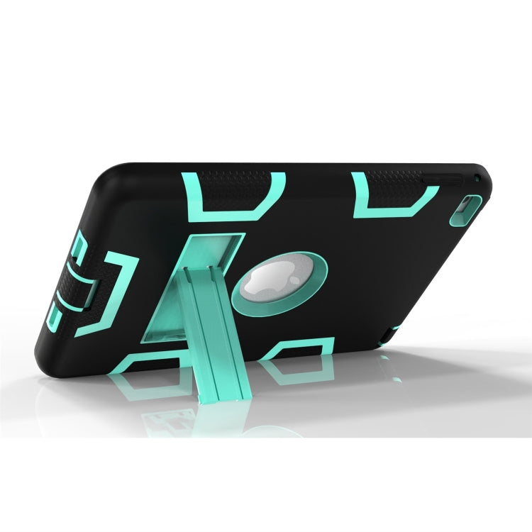 Contrast Color Silicone + PC Shockproof Case for iPad mini 5 / mini 4, with Holder