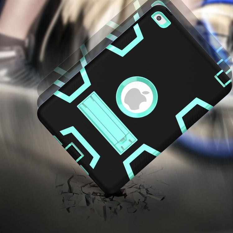 Contrast Color Silicone + PC Shockproof Case for iPad mini 5 / mini 4, with Holder