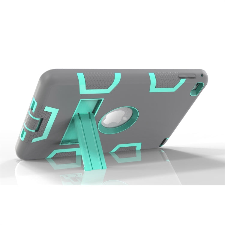 Contrast Color Silicone + PC Shockproof Case for iPad mini 5 / mini 4, with Holder