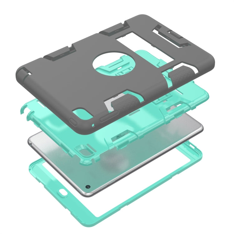 Contrast Color Silicone + PC Shockproof Case for iPad mini 5 / mini 4, with Holder