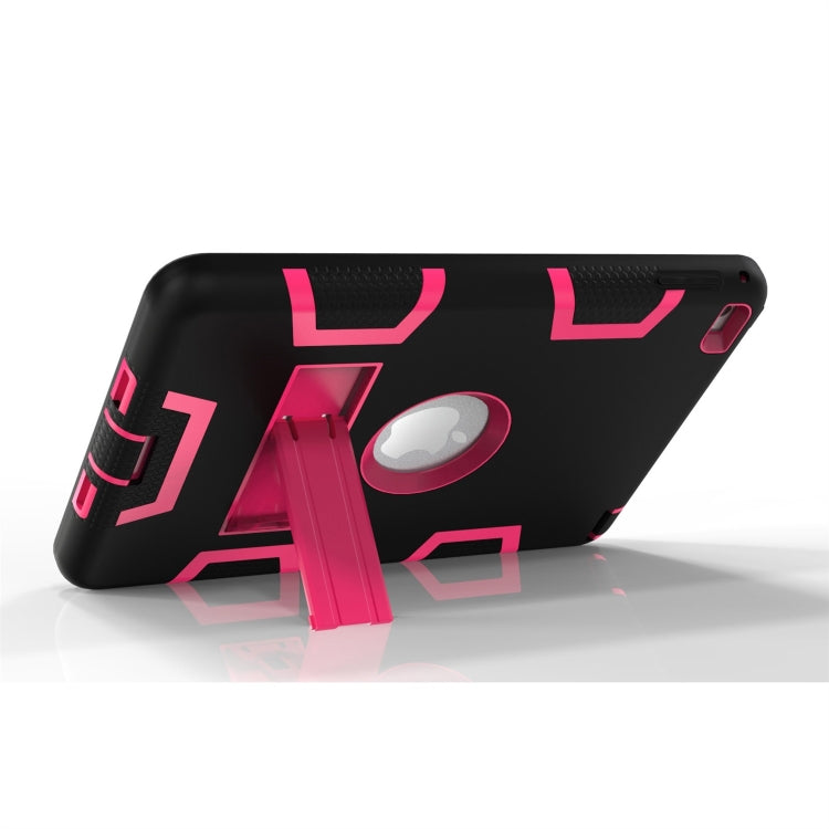 Contrast Color Silicone + PC Shockproof Case for iPad mini 5 / mini 4, with Holder