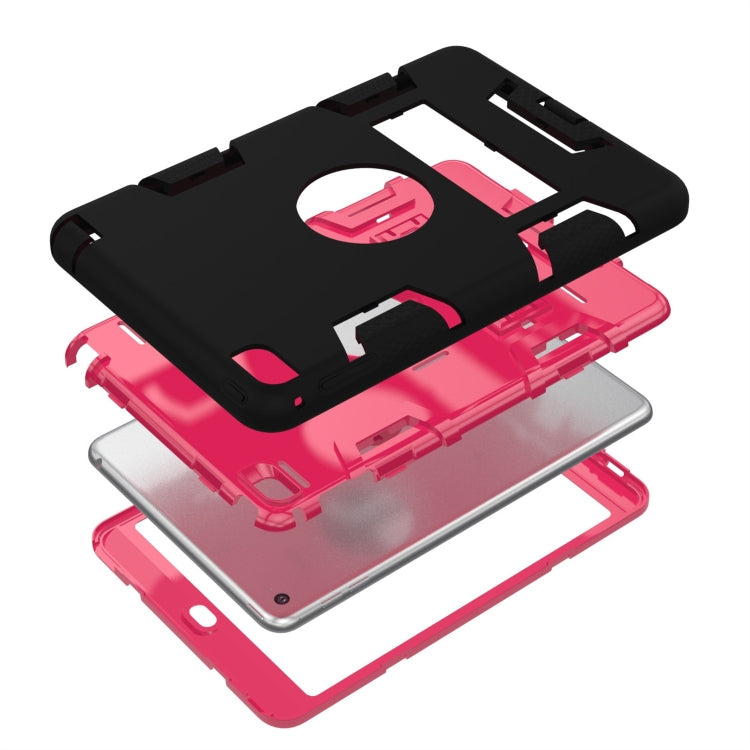 Contrast Color Silicone + PC Shockproof Case for iPad mini 5 / mini 4, with Holder