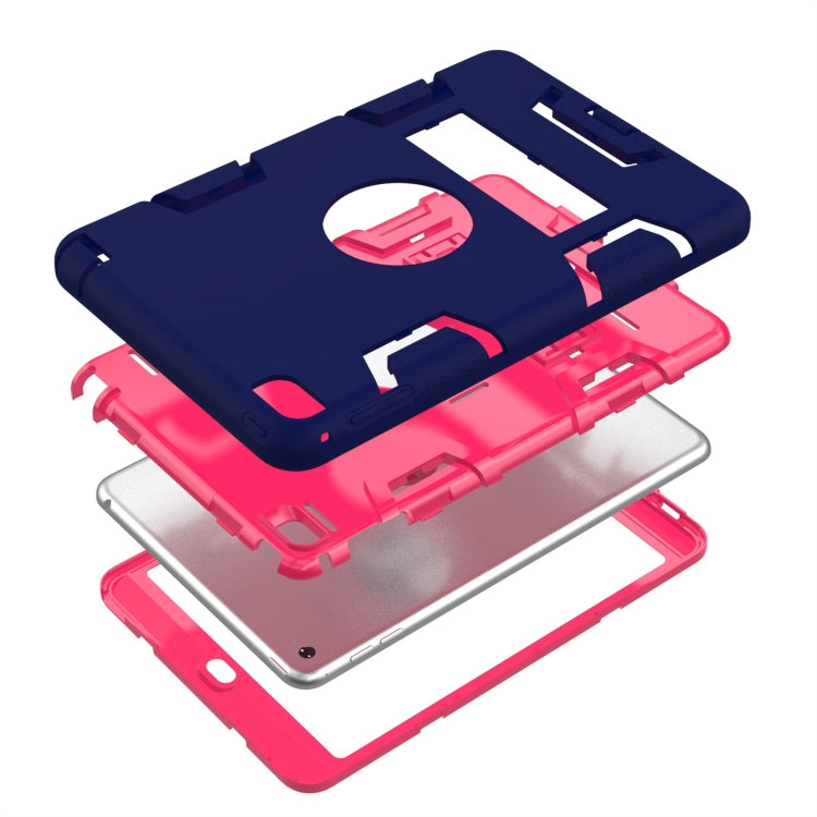 Contrast Color Silicone + PC Shockproof Case for iPad mini 5 / mini 4, with Holder
