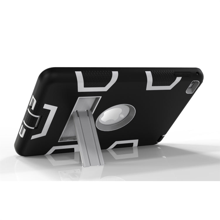 Contrast Color Silicone + PC Shockproof Case for iPad mini 5 / mini 4, with Holder