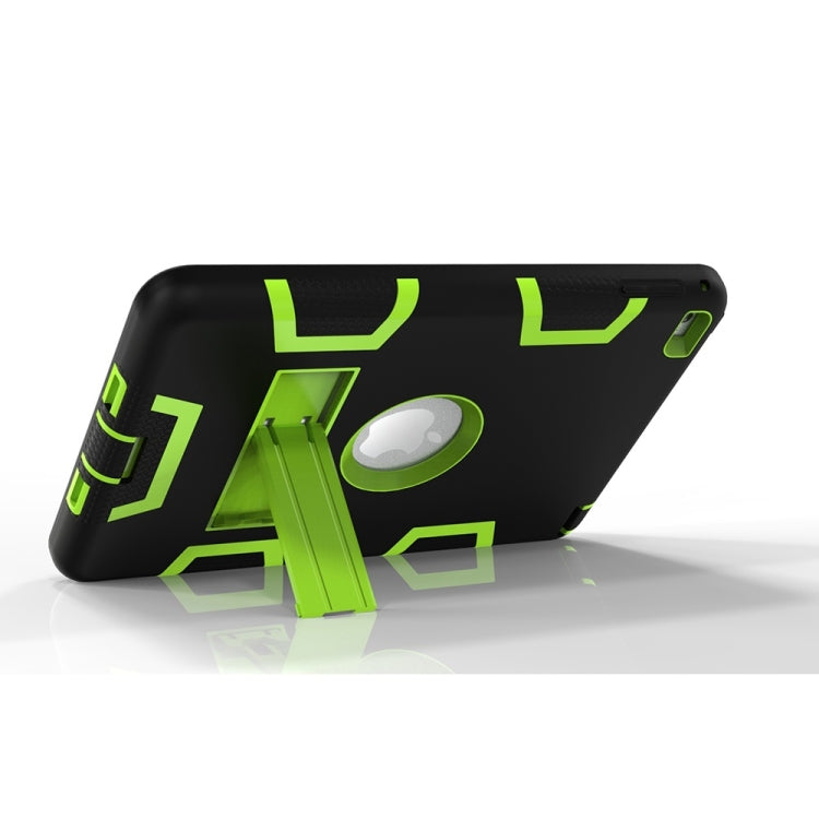 Contrast Color Silicone + PC Shockproof Case for iPad mini 5 / mini 4, with Holder