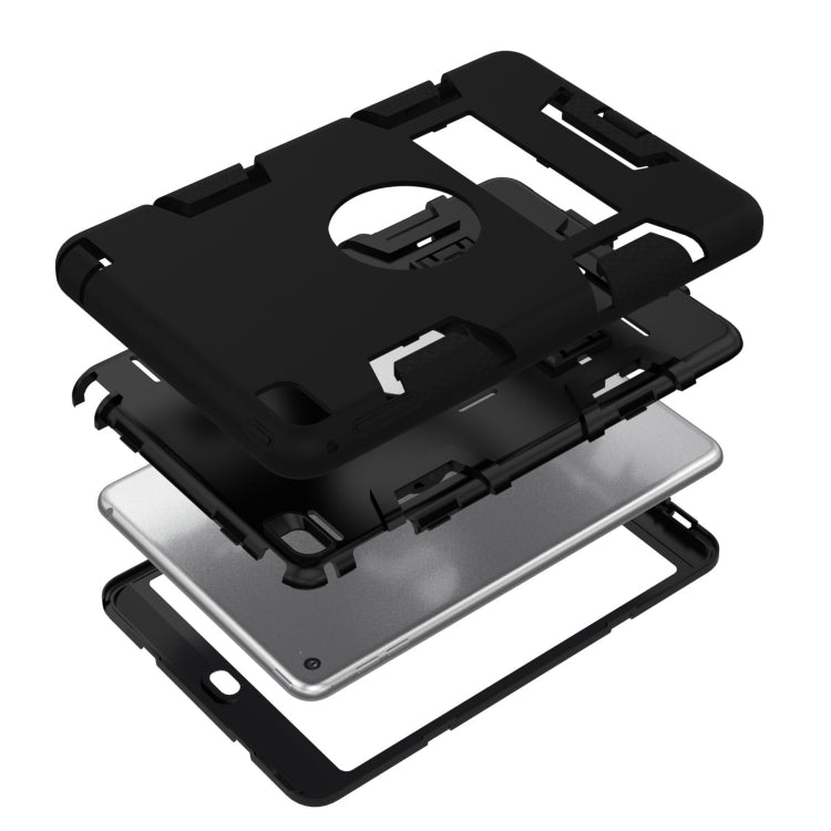 Contrast Color Silicone + PC Shockproof Case for iPad mini 5 / mini 4, with Holder