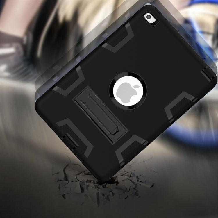 Contrast Color Silicone + PC Shockproof Case for iPad mini 5 / mini 4, with Holder