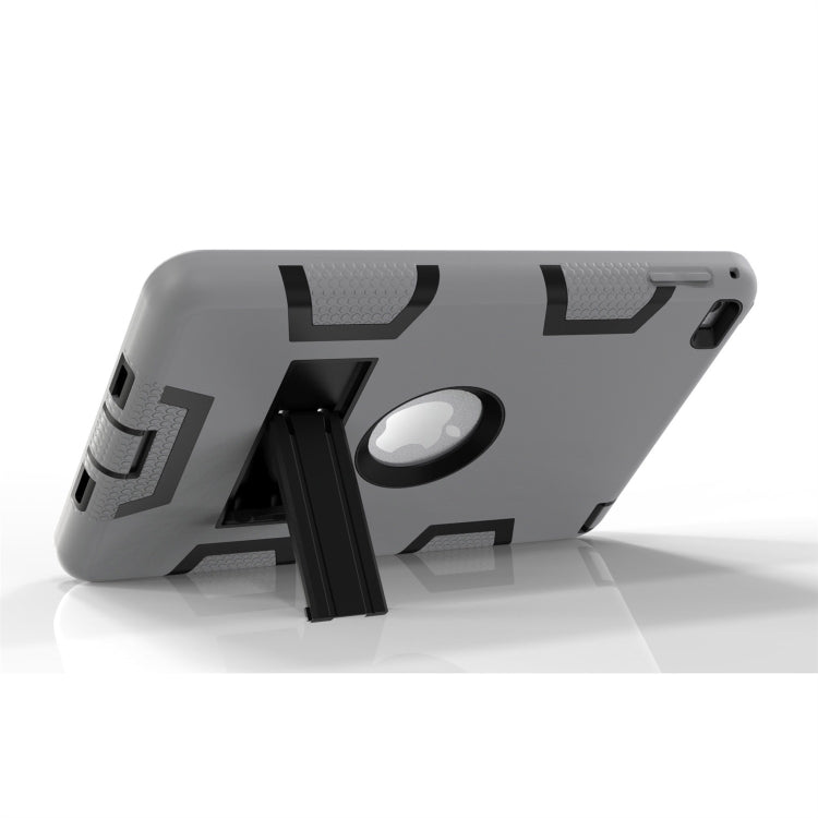 Contrast Color Silicone + PC Shockproof Case for iPad mini 5 / mini 4, with Holder