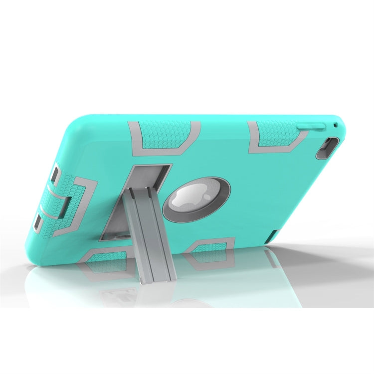 Contrast Color Silicone + PC Shockproof Case for iPad mini 5 / mini 4, with Holder