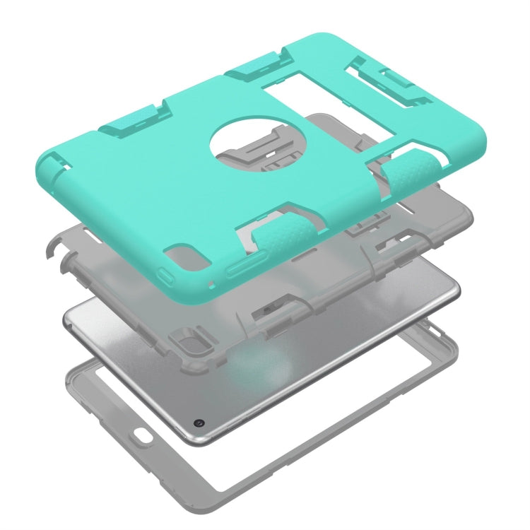 Contrast Color Silicone + PC Shockproof Case for iPad mini 5 / mini 4, with Holder