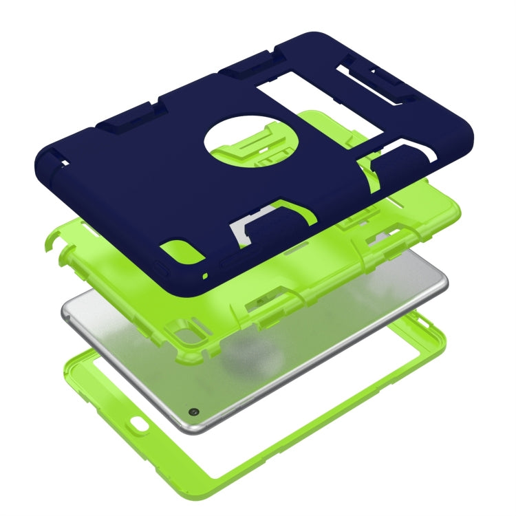 Contrast Color Silicone + PC Shockproof Case for iPad mini 5 / mini 4, with Holder