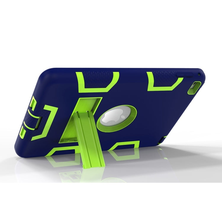 Contrast Color Silicone + PC Shockproof Case for iPad mini 5 / mini 4, with Holder