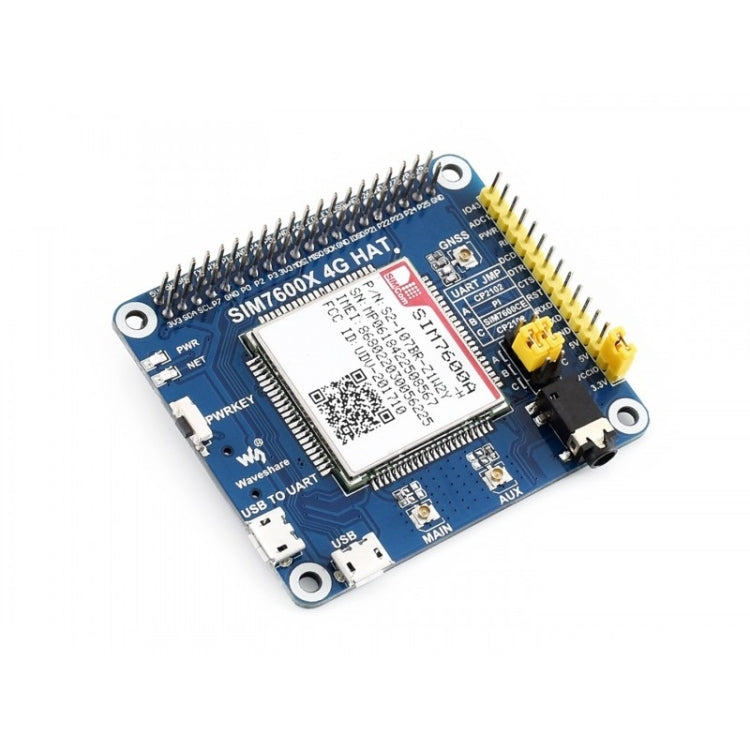 Waveshare 4G / 3G / GNSS HAT for Raspberry Pi, LTE CAT4, for North America